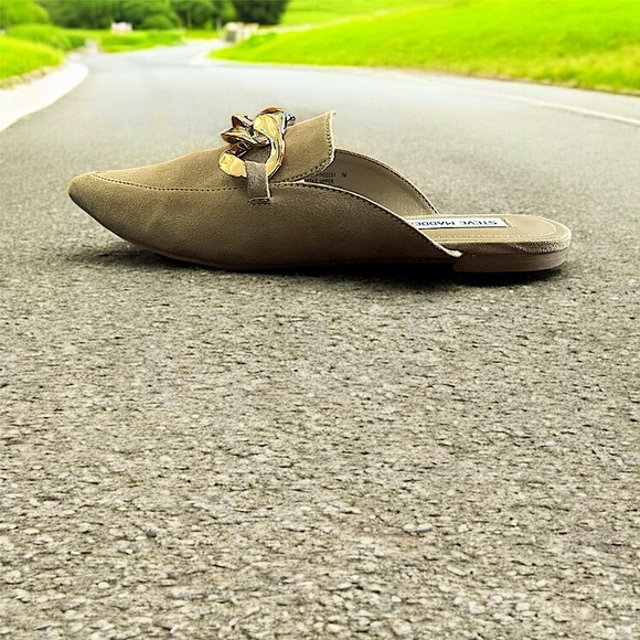 Like New! Steve Madden Kandi Camel Suede Loafer-slide - Picture 5 of 5